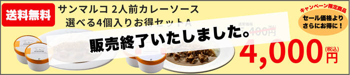 【終了いたしました】サンマルコ2人前カレーソース 4個お得セット